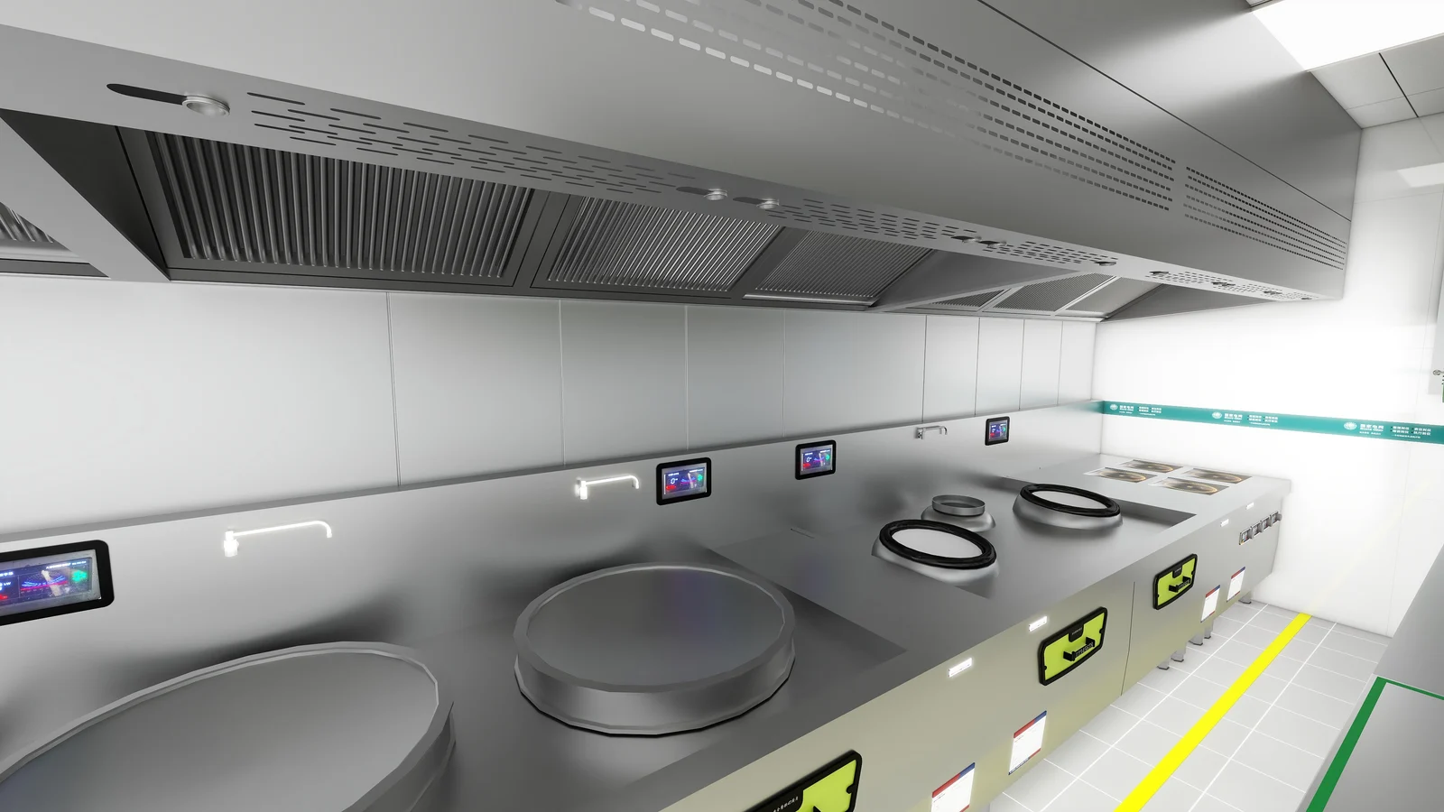 GreenSmart Canteen 4D Kitchen supporting view 1