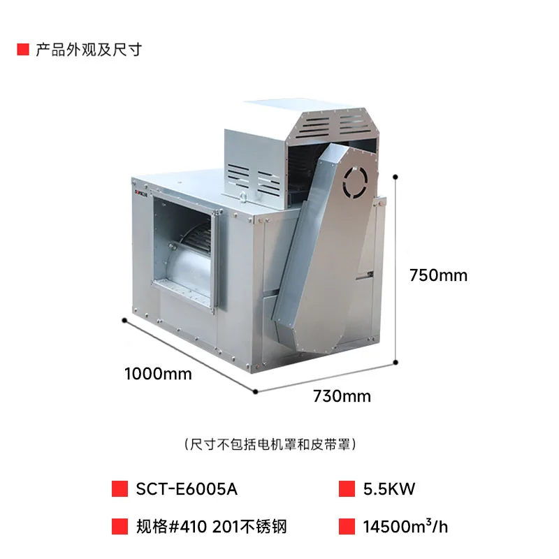 Dual-Inlet Centrifugal High-Pressure Fan Cabinet 410#