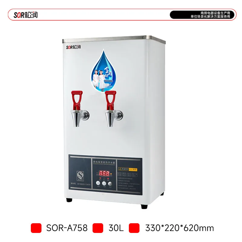 Wall-Mounted Steam-Free Smart Water Boiler, 30 L, Step-Dispense, Integral Foam Insulation