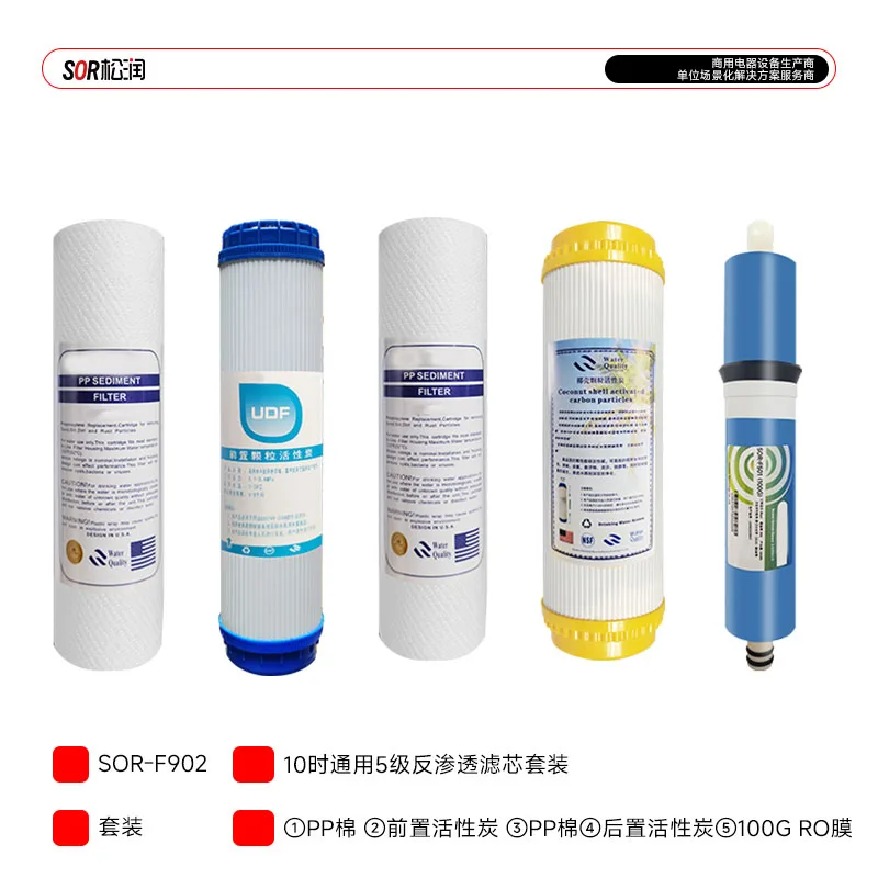 10 in Five-Stage RO Filter Set